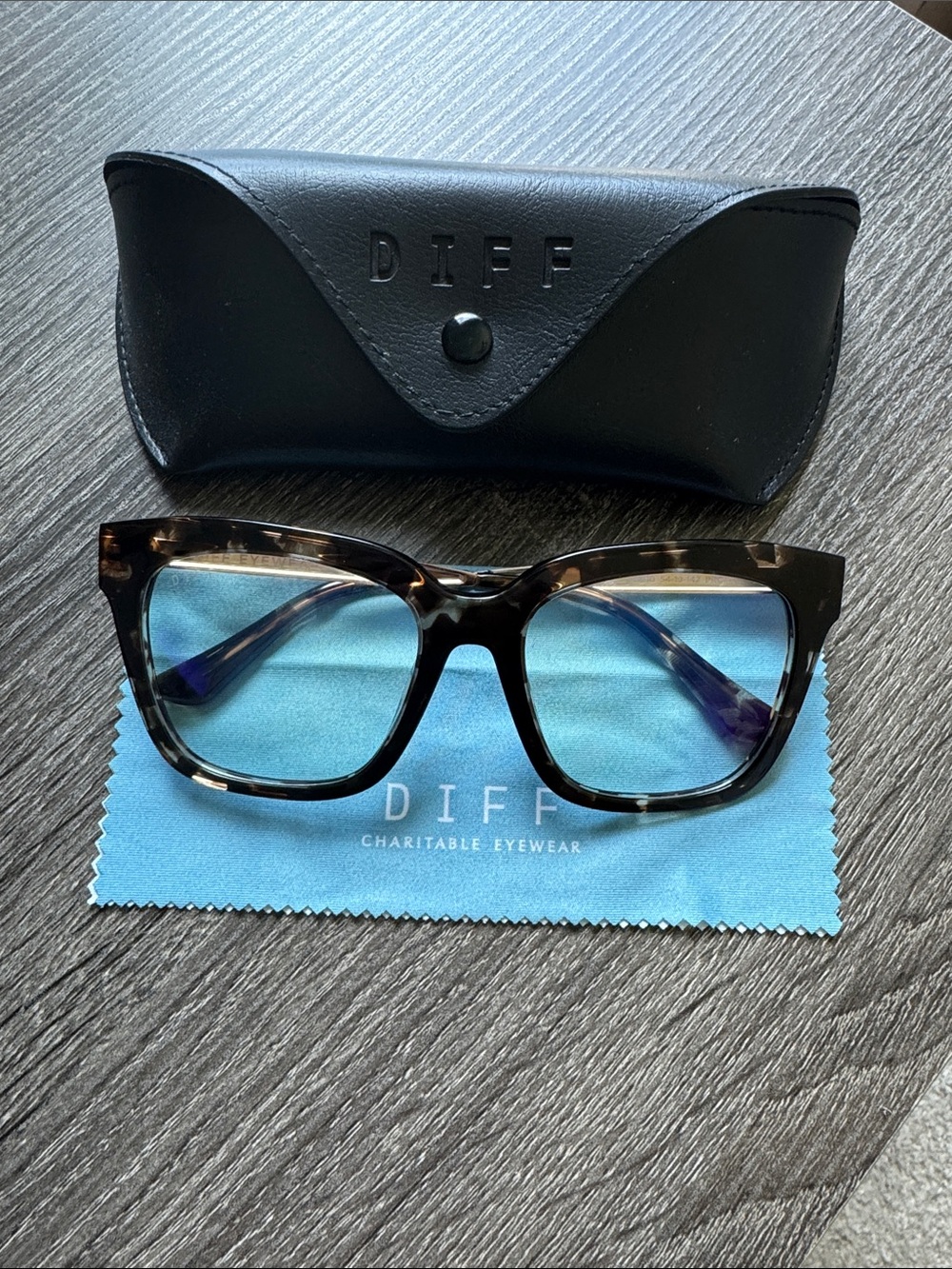 DIFF Bella Blue Light Glasses - Espresso Tortoise